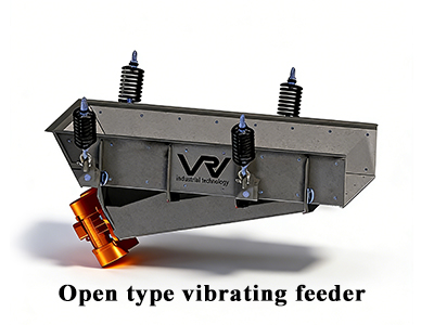 Open vibrating feeder