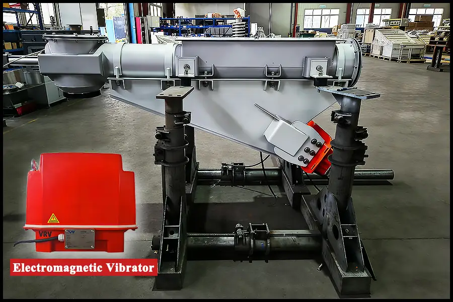 tube electromagnetic vibrating feeder with electromagnetic vibrator for industrial material handling