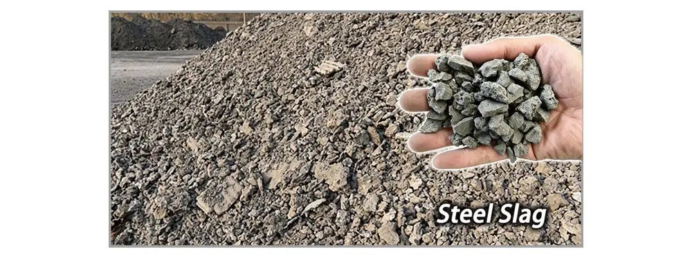 Steel slag and vibrating conveyor