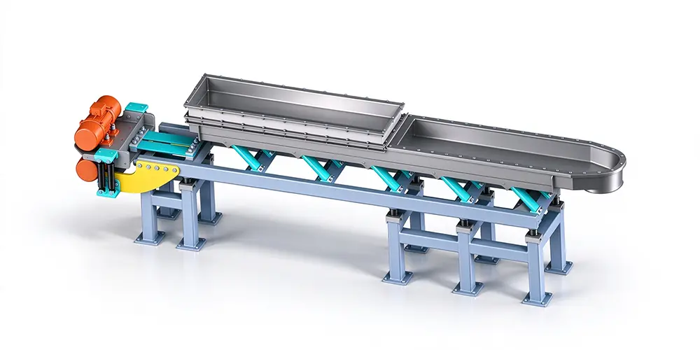 Vibrating trough conveyor