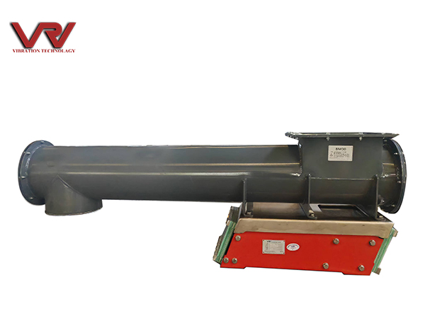 Principio de funcionamiento del alimentador vibratorio electromagnético.