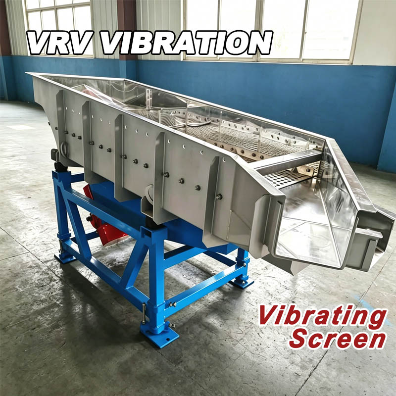 Criba vibratoria lineal para clasificación y selección de materiales a granel | Máquina de tamizado vibratorio industrial