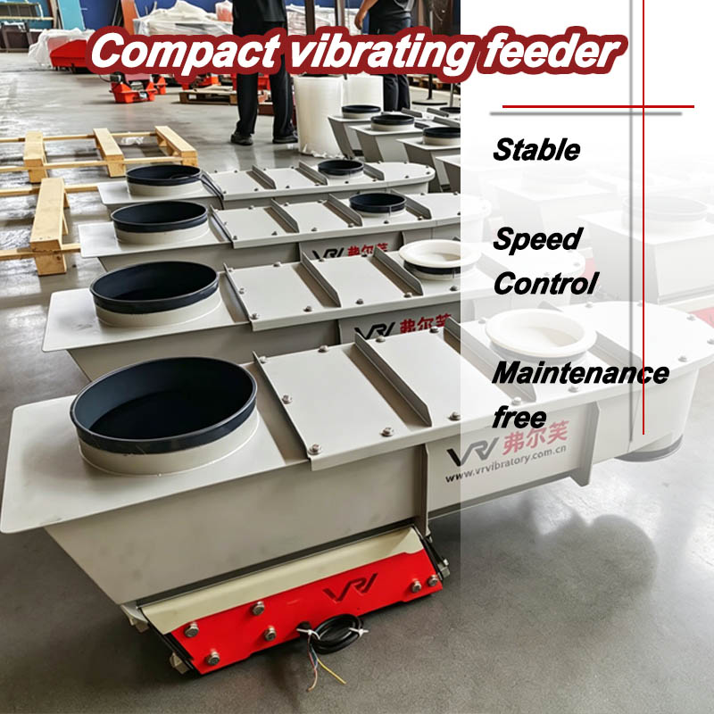 Alimentador vibratorio compacto VRV | Alta eficiencia y mínimo espacio ocupado