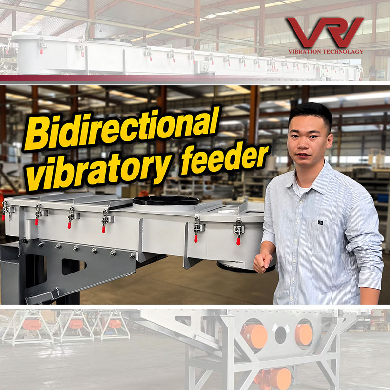 Alimentador vibratorio bidireccional | Alimentador reversible de doble dirección para materiales a granel